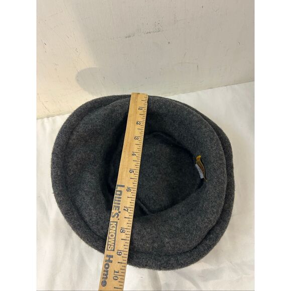 Scala Collezione Gray 100% Wool round hat - Picture 7 of 7